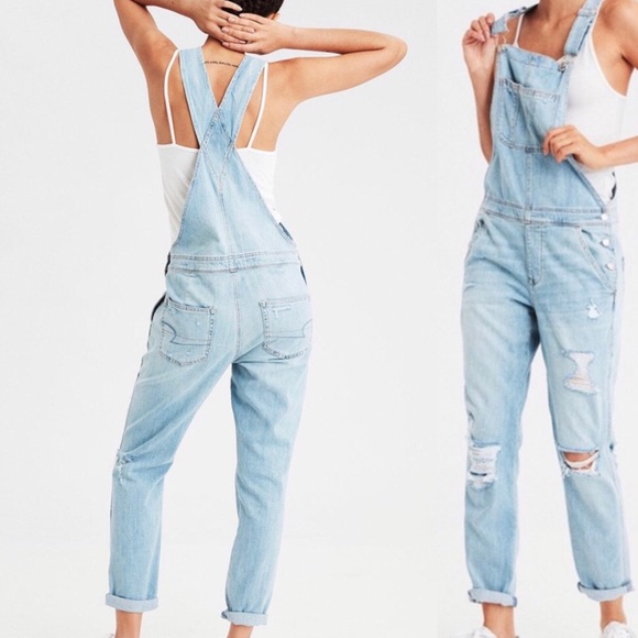 American Eagle Outfitters Denim - American Eagle atom girl distressed overalls